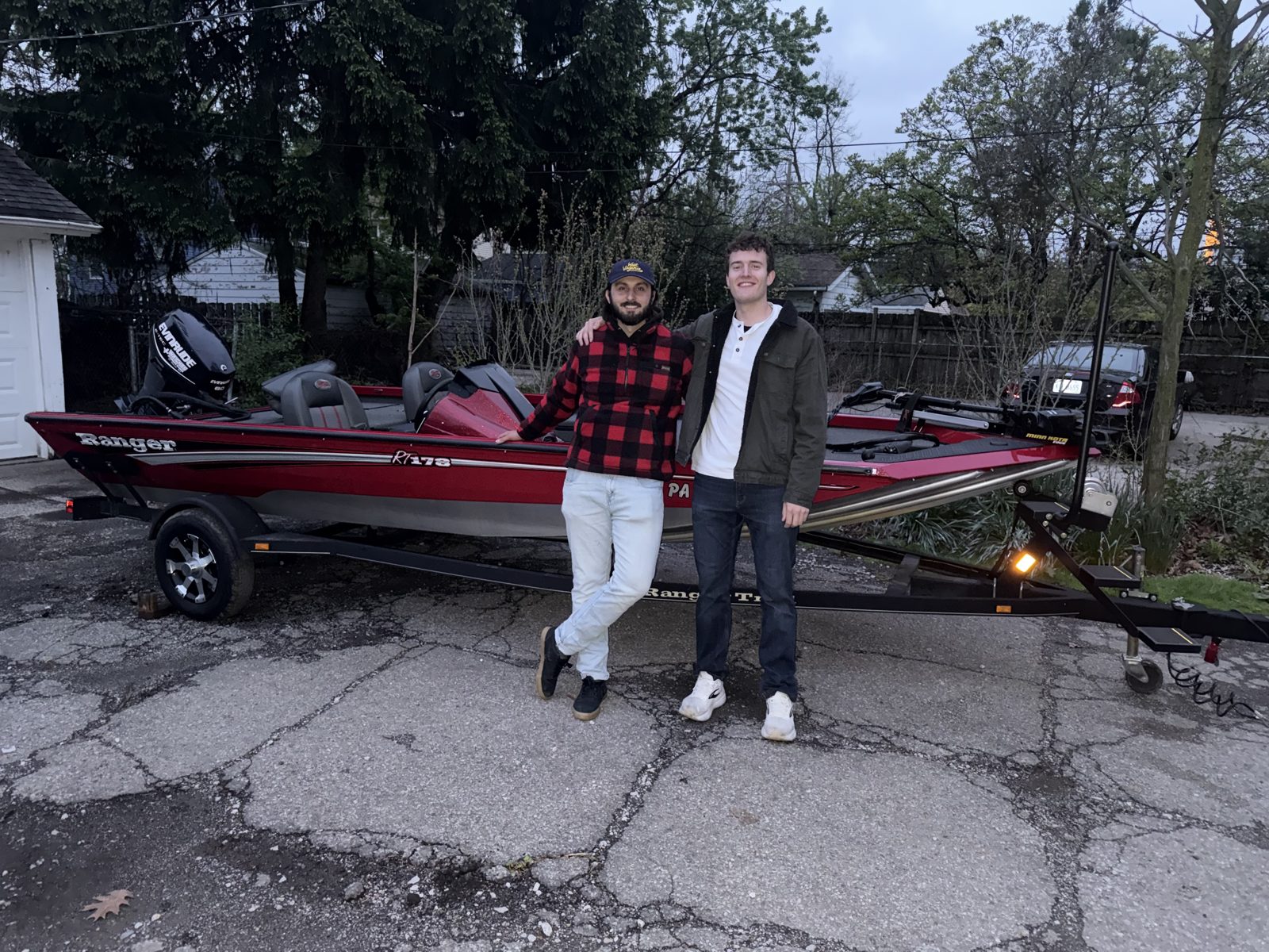Out on the boat with a buddy
